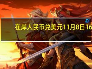 在岸人民币兑美元11月8日16:30收盘报7.2756较上一交易日上涨95点