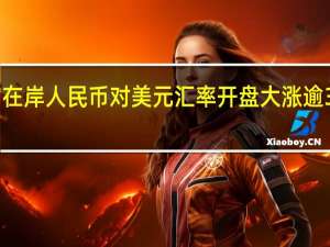 在岸人民币对美元汇率开盘大涨逾300点