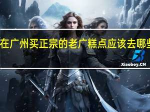 在广州买正宗的老广糕点应该去哪些地方