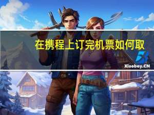 在携程上订完机票如何取