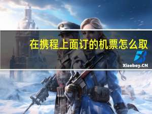 在携程上面订的机票怎么取