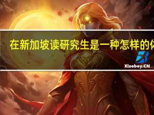 在新加坡读研究生是一种怎样的体验