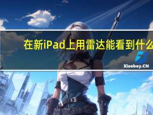 在新iPad上用雷达能看到什么？