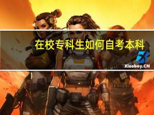 在校专科生如何自考本科