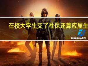 在校大学生交了社保还算应届生吗