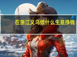 在浙江义乌做什么生意挣钱