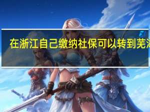 在浙江自己缴纳社保可以转到芜湖么