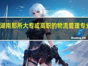 在湖南那所大专或高职的物流管理专业比较好。