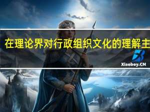 在理论界对行政组织文化的理解主要有（简析我国当代行政组织文化的基本内涵）