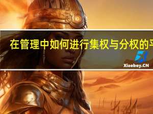 在管理中如何进行集权与分权的平衡