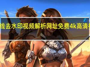 在线去水印视频解析网址免费 4k高清视频素材(视频去水印网站解析免费)