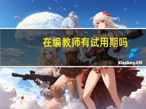 在编教师有试用期吗
