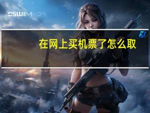在网上买机票了怎么取