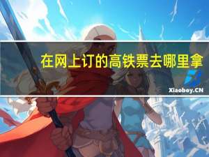 在网上订的高铁票去哪里拿