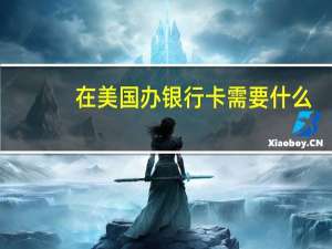 在美国办银行卡需要什么