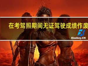 在考驾照期间无证驾驶成绩作废吗