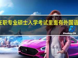 在职专业硕士入学考试里面有外国语科目吗