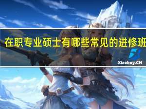 在职专业硕士有哪些常见的进修班类型