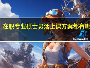 在职专业硕士灵活上课方案都有哪几种