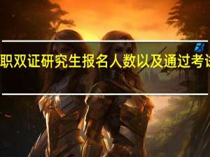 在职双证研究生报名人数以及通过考试的人数