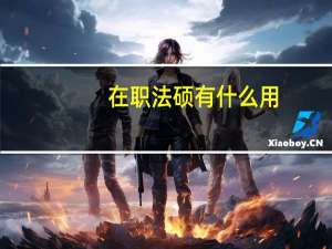 在职法硕有什么用
