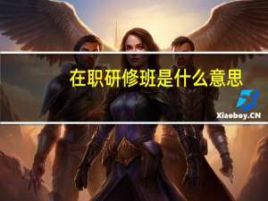 在职研修班是什么意思