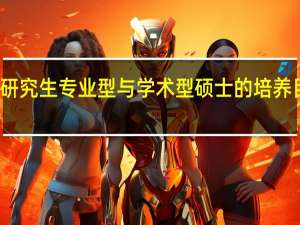 在职研究生专业型与学术型硕士的培养目标相同吗