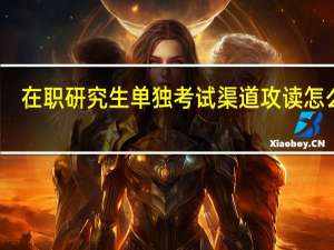 在职研究生单独考试渠道攻读怎么样
