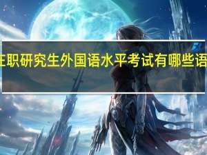 在职研究生外国语水平考试有哪些语种可选