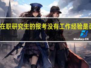 在职研究生的报考没有工作经验是否可以