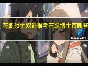 在职硕士双证报考在职博士有哪些优势