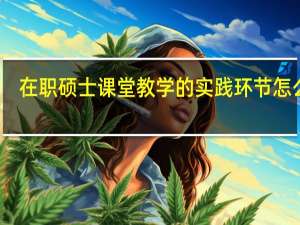 在职硕士课堂教学的实践环节怎么样