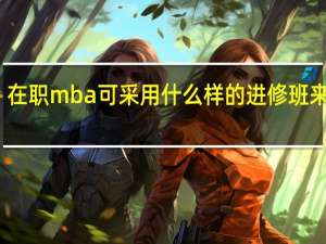 在职mba可采用什么样的进修班来上课