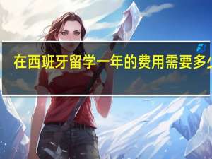 在西班牙留学一年的费用需要多少钱