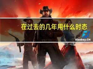 在过去的几年用什么时态
