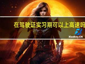 在驾驶证实习期可以上高速吗