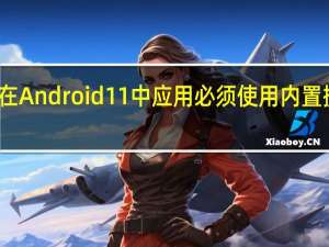 在Android 11中 应用必须使用内置摄像头