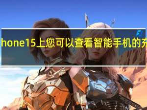 在 iPhone 15 上 您可以查看智能手机的充电周期数