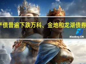 地产债普遍下跌 万科、金地和龙湖债券跌幅明显