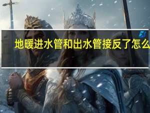 地暖进水管和出水管接反了怎么办