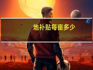 地补贴每亩多少