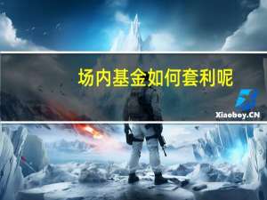场内基金如何套利呢