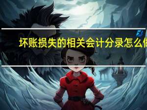 坏账损失的相关会计分录怎么做