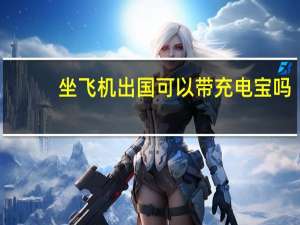 坐飞机出国可以带充电宝吗