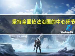 坚持全面依法治国的中心环节（依法治国的中心环节）