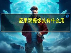 坚果双摄像头有什么用