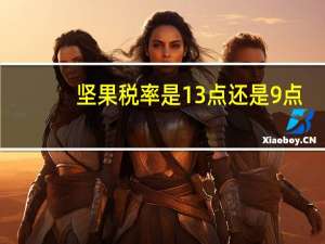 坚果税率是13点还是9点