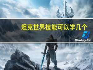 坦克世界技能可以学几个