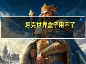 坦克世界盒子用不了
