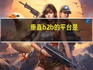 垂直b2b的平台是